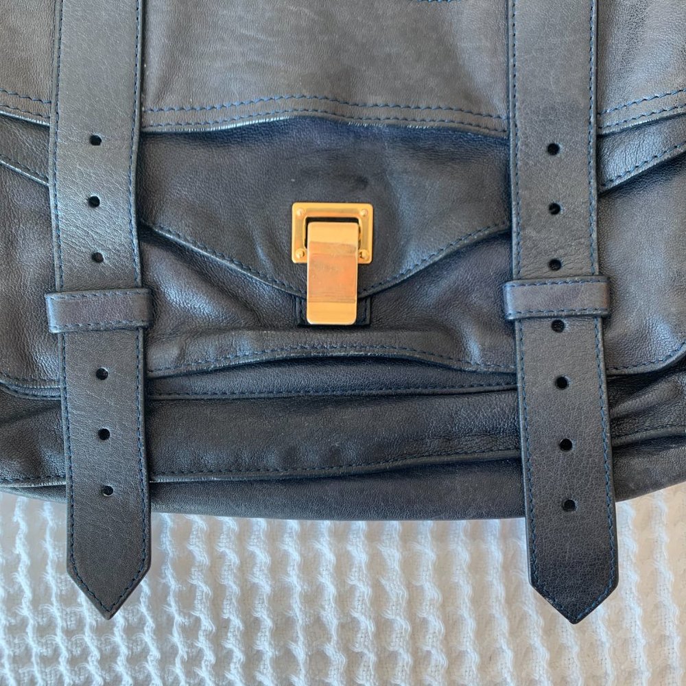 Proenza Schouler Ps1 Navy Leather Cross Body Bag - Picture 5 of 16